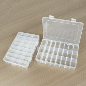 Transparent Plastic Storage Box 24 Compartments Detachable For Jewelry Beads Tools Parts Desktop Organizer - Product Image 3