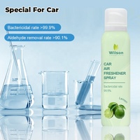 Désodorisant de voiture rechargeable longue durée Spray boîtes en aluminium boîtes de fer 200ml échantillon gratuit diffuseur d'arôme aérosol de parfum