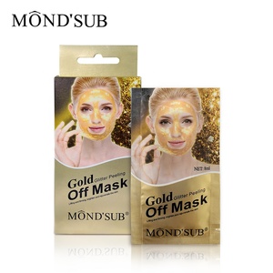 Gold star — <span class=keywords><strong>masque</strong></span> facial à paillettes, étiquette privée, de beauté, éliminateur de points noirs, à la mode - Product Image 2