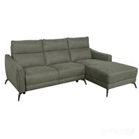 Canapé électrique trois places pour salon, inclinable et réglable, fauteuil en tissu pour personne paresseuse, chaise longue droite en forme de L