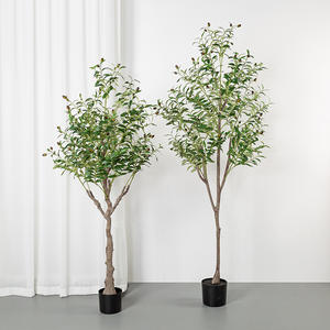 Bonsái Artificial de <span class=keywords><strong>Olivo</strong></span> para Decoración de Interiores, Sala de Estar, Exhibición en Pisos, Planta Verde <span class=keywords><strong>Grande</strong></span> para Escaparates y Decoración de Centros Comerciales - Product Image 3