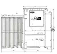 Transformateur de sous-station immergé dans l'huile, étanche, triphasé, 35/0,4 kV, ONAN, 50 Hz, 1600 kVA, en cuivre massif, monté sur socle, pour grands parcs minières, Rainbow ZGS20-G-1600kVA