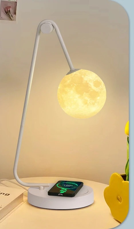 สีขาวพร้อมการชาร์จแบบไร้สาย