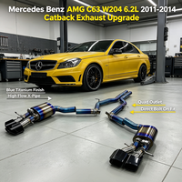 Système d'échappement Valvetronic en alliage de titane pour Mercedes Benz AMG C63 W204 6.2L 2011-2014