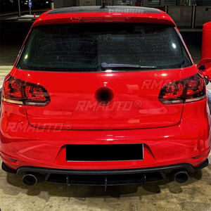 Diffuseur de pare-chocs arrière, séparateurs latéraux arrière, lèvre de spoiler, protection de pare-chocs arrière pour Volkswagen Golf 6 MK6 GTI 2009-2013 - Product Image 4