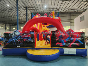 Château sautant gonflable Spider Man pour enfants amusants avec toboggan Funny Playground Bouncer 12x8x5m 30 Capacity CE Blower <span class=keywords><strong>à</strong></span> <span class=keywords><strong>vendre</strong></span> - Product Image 3