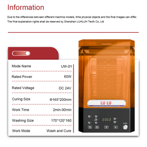 Machine à double fonction de lavage et de durcissement, facile à utiliser, grande capacité de nettoyage pour les laboratoires dentaires et les cliniques - Product Image 3