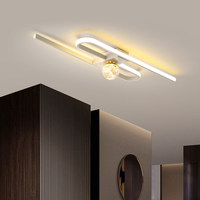 Plafonnier LED moderne en fer, design épuré, avec contrôle intelligent et CRI 95 élevé, idéal pour couloir, escalier, balcon, entrée