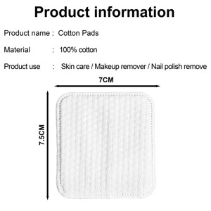 Chất Lượng Cao Cấp Dùng Một Lần Mỹ Phẩm Trang Điểm Trên Khuôn Mặt Remover Miếng Bông Cao Cấp Sản Phẩm Trong Các Loại Miếng Bông - Product Image 3