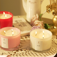 Bocaux en cristal bio personnalisés de luxe avec bougies parfumées romantiques au jasmin pour les fêtes Ramadan fête des pères boîte d'offre en gros