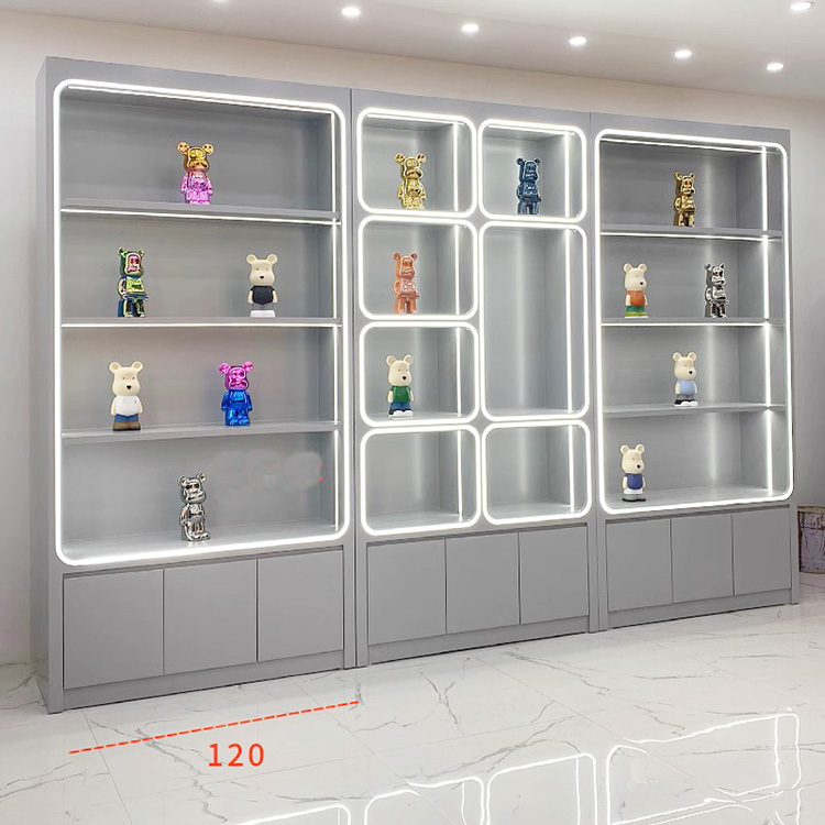 Modern Retail Figurine Shelving Display Racks