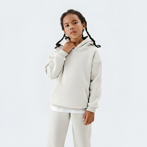 Hongbo 2025 nuovo Set di tuta per bambini autunno inverno con cappuccio logo personalizzato <span class=keywords><strong>età</strong></span> 5-10 anni ragazzi ragazze Set abbigliamento per bambini - Product Image 1