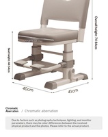 Chaise d'étude réglable à manivelle pour enfants et étudiants, idéale pour l'école à domicile