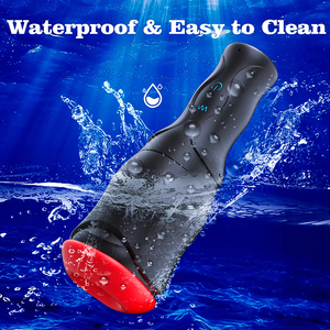 <b>Vibrating</b> Male Masturbator Cup Mouth Design Silicone Stroker Adult Toy - Product Image 6