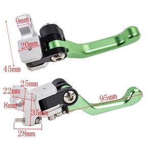 Accesorios para Moto, Palanca de Freno Plegable CNC Anticaída 360° para Motocicleta ° Palanca de Embrague de Fácil Extracción Apta para CQR, KL, KTM - Product Image 4