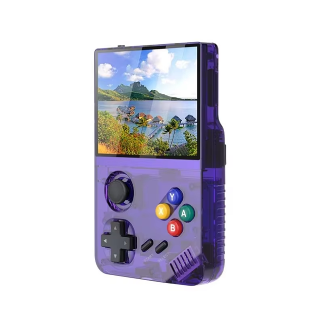 Upgrade M19 Handheld Game Player Quad Core CPU Portable Game Console 64GB 10000+ Games for PSP/PS1/ 16/32/128 Bit