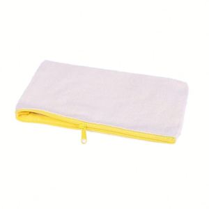 Custom <b>Canvas</b> Pencil Case Colorful Zippers Small Cosmetic Bag Blank Cotton Zipper Size for Diy Travel - Product Image 3