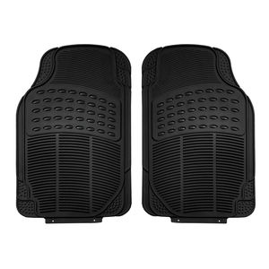 Tapis de sol de voiture en caoutchouc antidérapant PVC TPE, ensemble avant, ajustement universel pour voitures, camions et SUV - Product Image 1