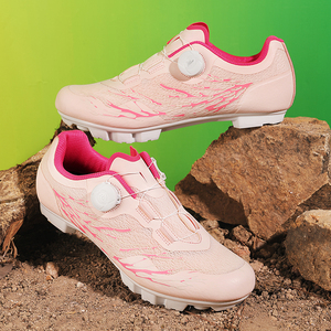 <span class=keywords><strong>Zapatillas</strong></span> de <span class=keywords><strong>Ciclismo</strong></span> <span class=keywords><strong>MTB</strong></span> para <span class=keywords><strong>Mujer</strong></span>, Color Rosa, Suela Dura, Transpirables, Antideslizantes, con Bloqueo, para <span class=keywords><strong>Ciclismo</strong></span> al Aire Libre - Product Image 1