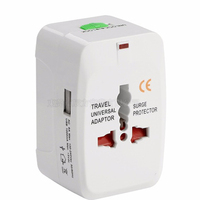 Adaptateur de voyage HENG-WELL 2 USB, adaptateur de voyage universel, prise multifonction 931L, prise intelligente
