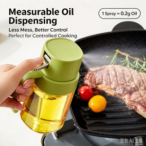 Hava Fritözü için Sızdırmaz, Yeniden Kullanılabilir Cam Yağ Sprey Şişesi, Bulaşık Makinesinde Yıkanabilir - Product Image 4