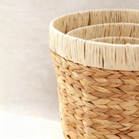 Panier de rangement en jacinthe d'eau écologique, best-seller, pour la décoration de la maison, le linge et les articles divers