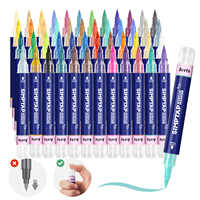 Arrtx Simptap AACM-0748D valve arrière 48 couleurs vives stylo marqueur d'art acrylique
