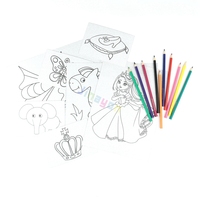Livre de dessin personnalisé, paillettes, pour enfants, peinture avec crayons colorés, de qualité supérieure