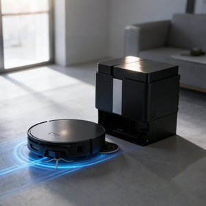 Ensemble robot aspirateur et serpillière ultime <span class=keywords><strong>avec</strong></span> <span class=keywords><strong>station</strong></span> de soin <span class=keywords><strong>total</strong></span>, aspiration puissante de 15000 Pa, vidage automatique, <span class=keywords><strong>lavage</strong></span> à l'eau chaude, séchage à la chaleur - Product Image 1