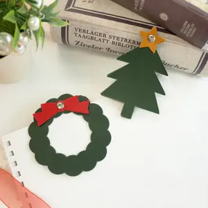 DIY Leder Lesezeichen Geschenk für Weihnachten Nette Lesezeichen für Bücher Lesen Seiten hersteller Weihnachts geschenk für Leser