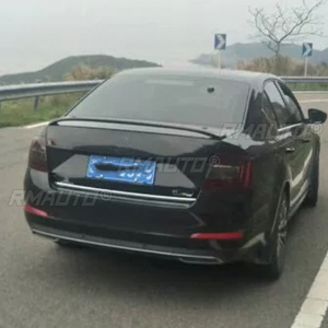 For Volkswagen Skoda Octavia 2014-2018 ABS Fiberglass Unpainted Color Rear Spoiler Tail Trunk Wing <b>Boot</b> Lip <b>Cover</b> Car Styling - Product Image 4