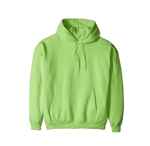 <span class=keywords><strong>Pull</strong></span> à capuche de pêche en coton personnalisé de couleur verte - Product Image 3