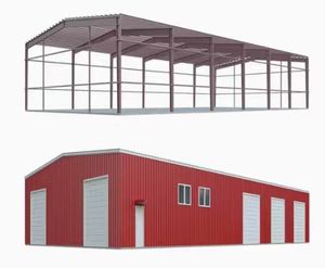 A basso costo luce magazzino prefabbricato struttura in acciaio kit di costruzione con saldatura <span class=keywords><strong>per</strong></span> prefabbricati garage e strutture in acciaio ponti - Product Image 4