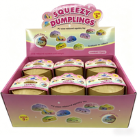 Jouet anti-stress souple et coloré en forme de dumpling, en PU, unisexe, pour le plaisir et le soulagement de l'anxiété – Approvisionnement direct usine
