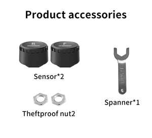 Sistema de control de presión de neumáticos de bicicleta y motocicleta compatible con Bluetooth (<span class=keywords><strong>TPMS</strong></span>) con aplicación de gestión de seguridad del vehículo - Product Image 2