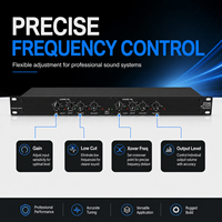 AOFO 223 Processeur audio actif professionnel, crossover audio surround 2 voies mono 4 voies, enceinte portable en aluminium, subwoofer, sonorisation PA