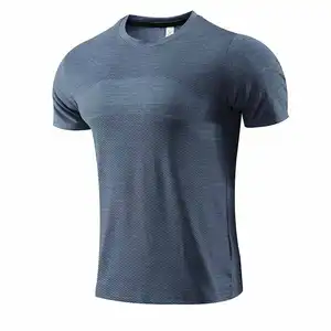 Оптовая продажа, Спортивная стандартная одежда, большие мужские футболки для фитнеса, компрессионная футболка