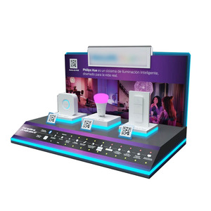 Hiện đại sang trọng tùy chỉnh tai nghe đứng hiển thị giá Loa Phụ kiện sản phẩm điện tử kệ kim loại Countertop Việt Nam - Product Image 6