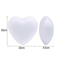 Cadeaux de mariage artisanaux, tête de fleur artificielle, ornement de Noël, polystyrène, mousse de polystyrène, ours en mousse blanc, boule en forme de cœur