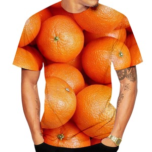 T-shirt Fitspi con stampa 3D di frutta, divertente, casual, hip hop, da uomo e da donna, a maniche corte, all'ingrosso - Product Image 5