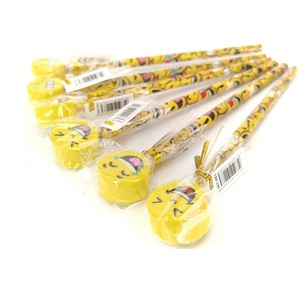 HB <span class=keywords><strong>crayon</strong></span> dessin animé gomme <span class=keywords><strong>Smiley</strong></span> gomme bois noyau noir stylo étudiant enfants écriture stylo <span class=keywords><strong>Smiley</strong></span> série <span class=keywords><strong>crayon</strong></span> - Product Image 4