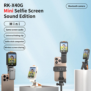 RK-X40G <span class=keywords><strong>de</strong></span> projection vocale Mini Selfie Monitor Screen Sound Edition Clip pliant universel Applicable à tous les bâtons Selfie - Product Image 2