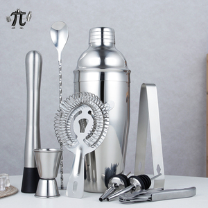 Juego de Herramientas de Bar de Acero Inoxidable Reutilizable de 10 Piezas, Elegante Soporte, Kit de Coctelería, Coctelera para Martini de 750 ml, Juego para Mezclar - Product Image 2