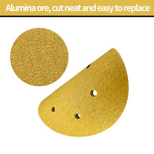 Высокоэффективные абразивные круги на липучке из оксида алюминия, 150 мм, желтые, зернистость 40-800, доступны OEM, гарантия <span class=keywords><strong>3</strong></span> года - Product Image 3
