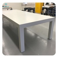 Plaque de pierre artificielle en acrylique OEM ODM, surface solide, taille et épaisseur personnalisables, découpable pour projets de comptoirs de cuisine et de salle de bain