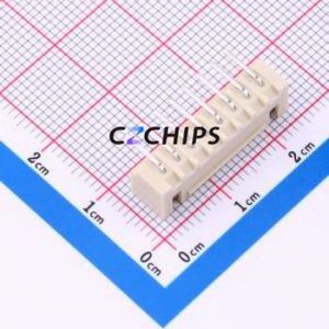 ZX-HA2.54-8PWZ-GW Wire-to-Board Pin Header Bent Lead Through Hole,P=2.5mm Connector 1x8P 2.5mm Right Angle Insert 8P - Product Image 2