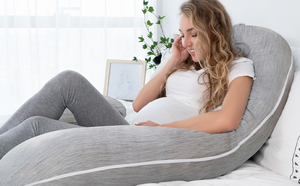 Almohada de Maternidad en Forma de C, Ultra Suave y Transpirable, Almohadas de Soporte para Embarazadas con Funda Extraíble y Lavable - Product Image 3