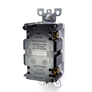 Doreen — <span class=keywords><strong>Plug</strong></span> électrique 125 v, récepteur, indicateur de 15 Amp, sortie GFCI, prise avec plaque murale lumineuse LED et vis inclus - Product Image 4