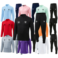 Seragam Klub Sepak Bola Tracksuit Bernapas Cepat Kering 100% Poliester Pria Dewasa Grosir