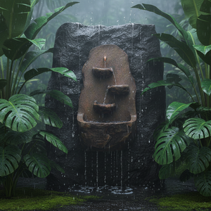 Fontaine murale en résine <span class=keywords><strong>d</strong></span>'extérieur à plusieurs niveaux avec style Art <span class=keywords><strong>D</strong></span>éco antique de luxe pour jardin, patio, cour et <span class=keywords><strong>d</strong></span>écoration intérieure - Product Image 3